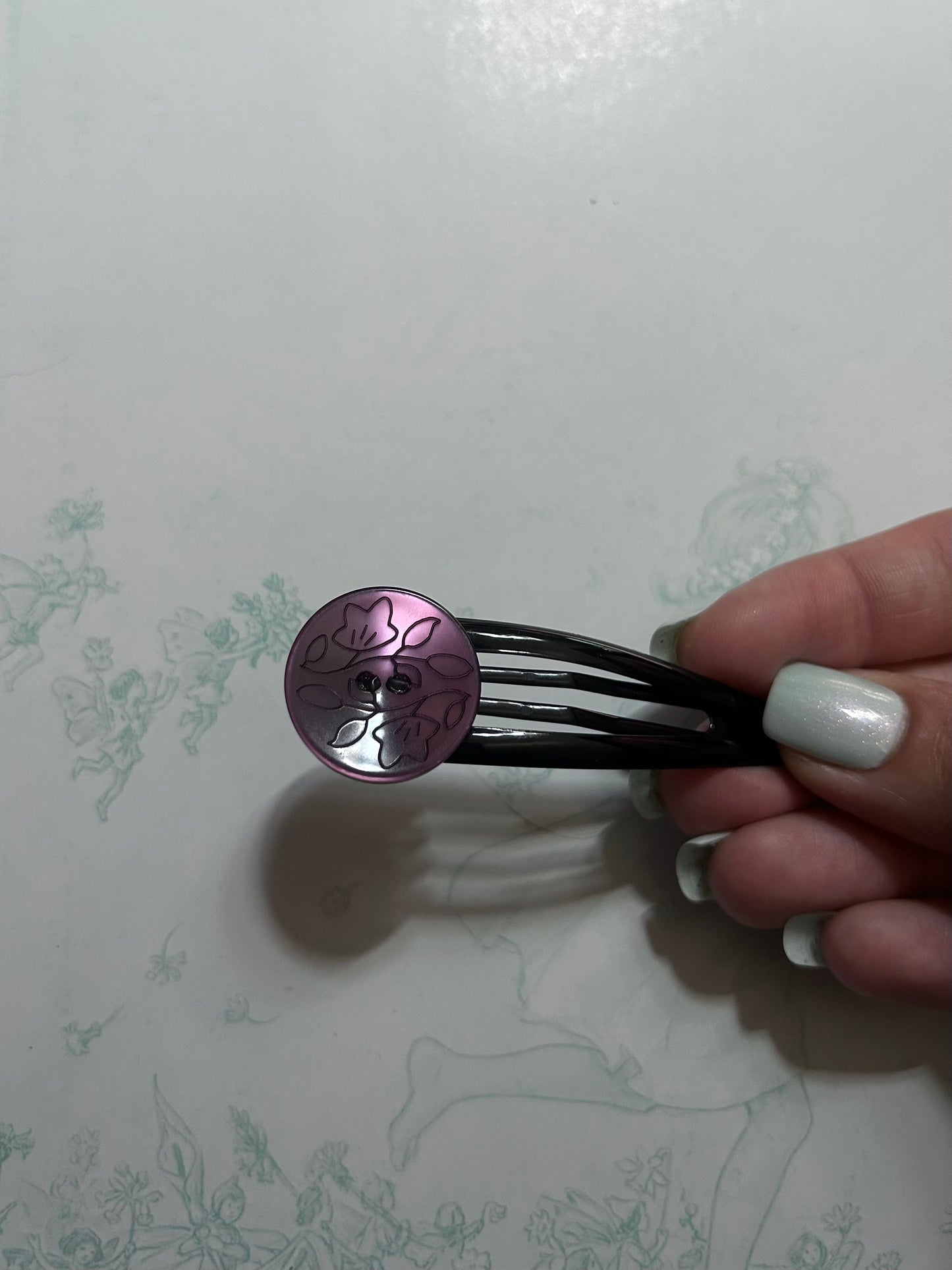 Vintage Button Clip