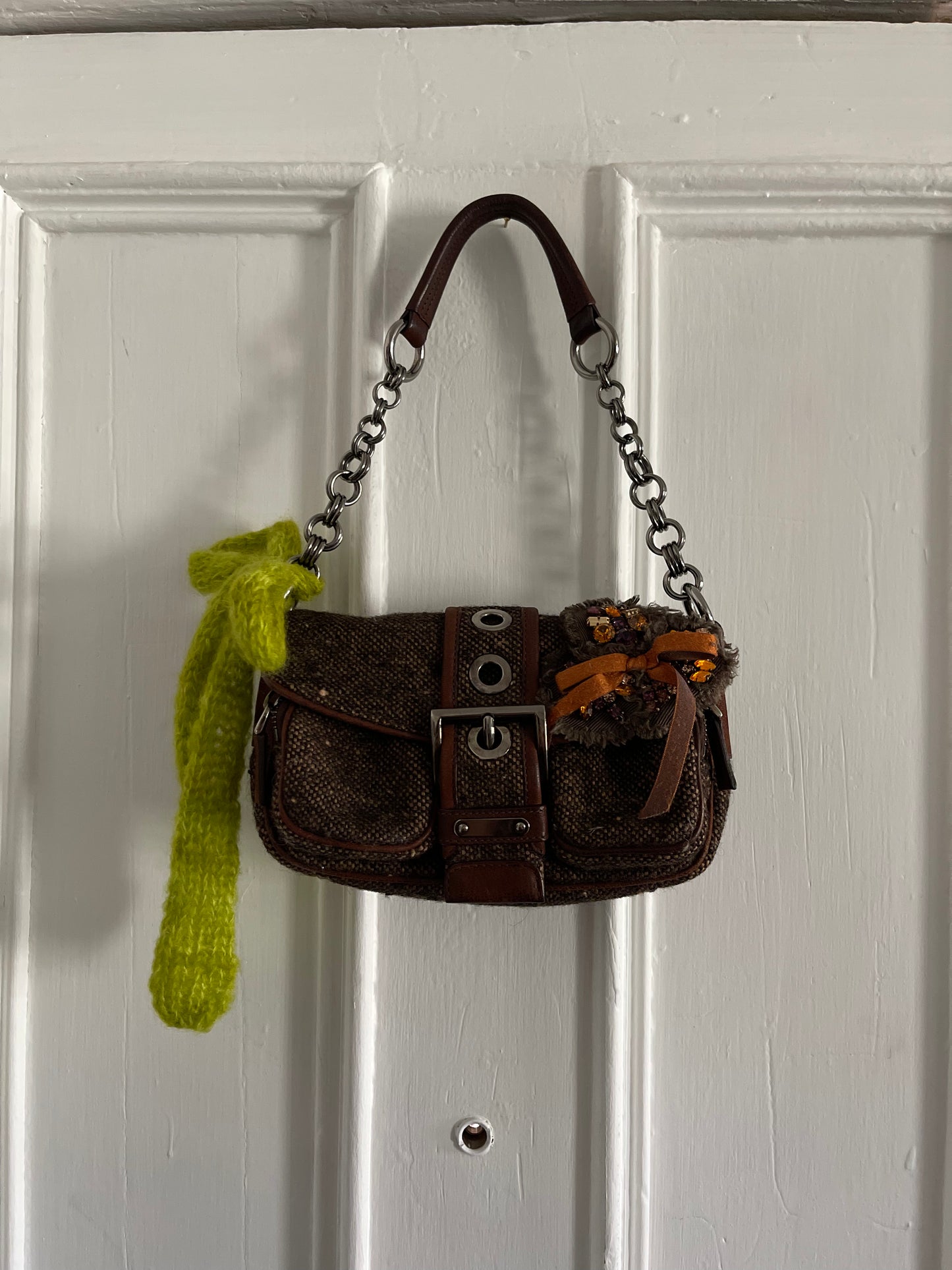 Moss Mohair Bows