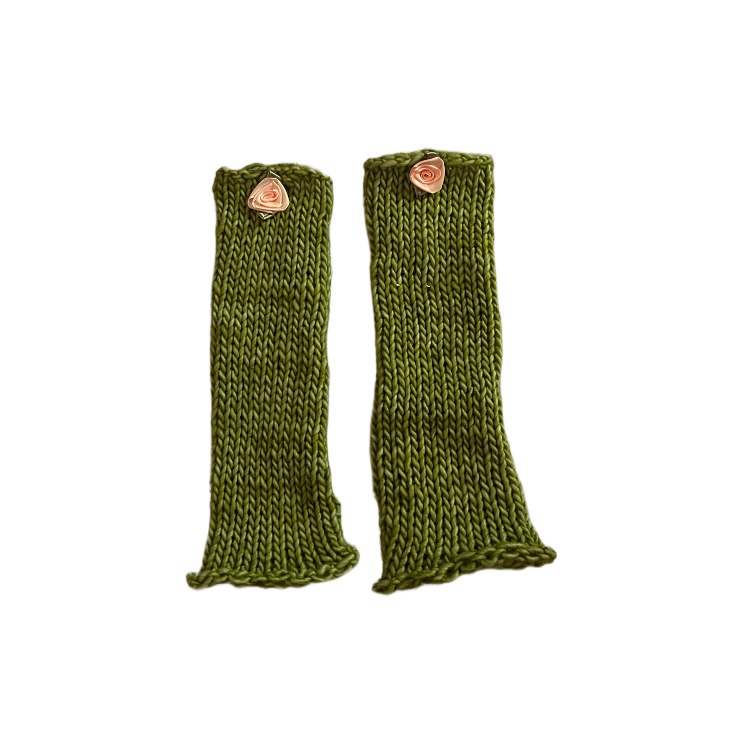 Moss Rosette Hand Warmers