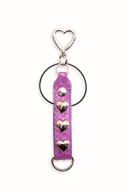 Studded Heart Key Chain