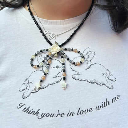 Alice bow necklace