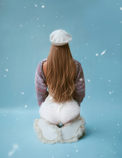 Mink rose Baret hat