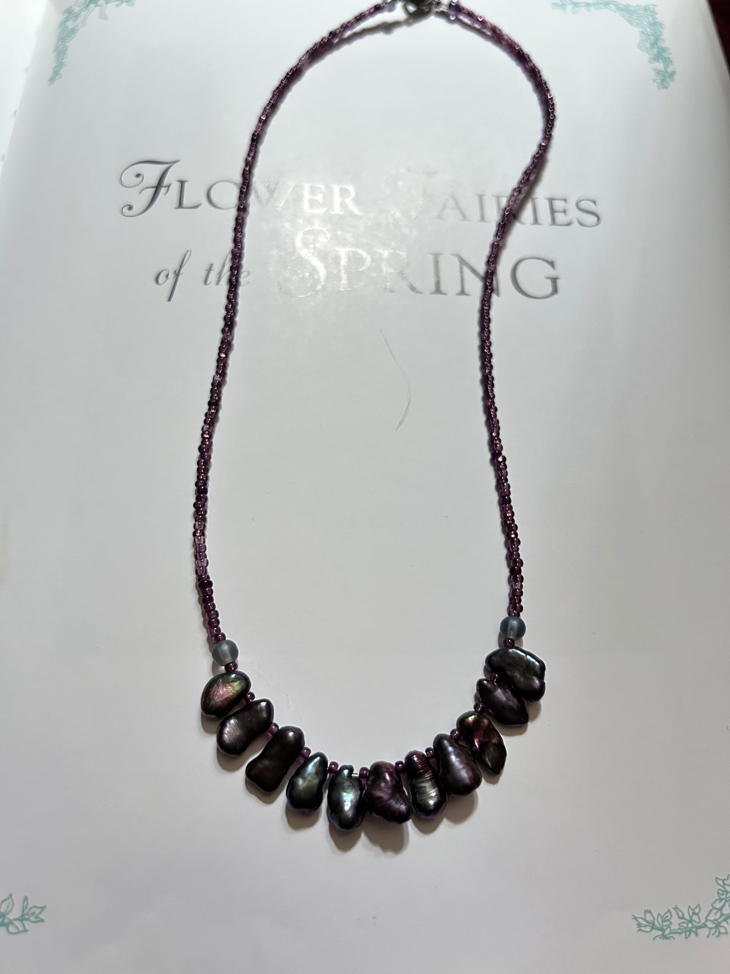 Plum Pearl necklace