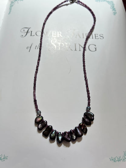 Plum Pearl necklace