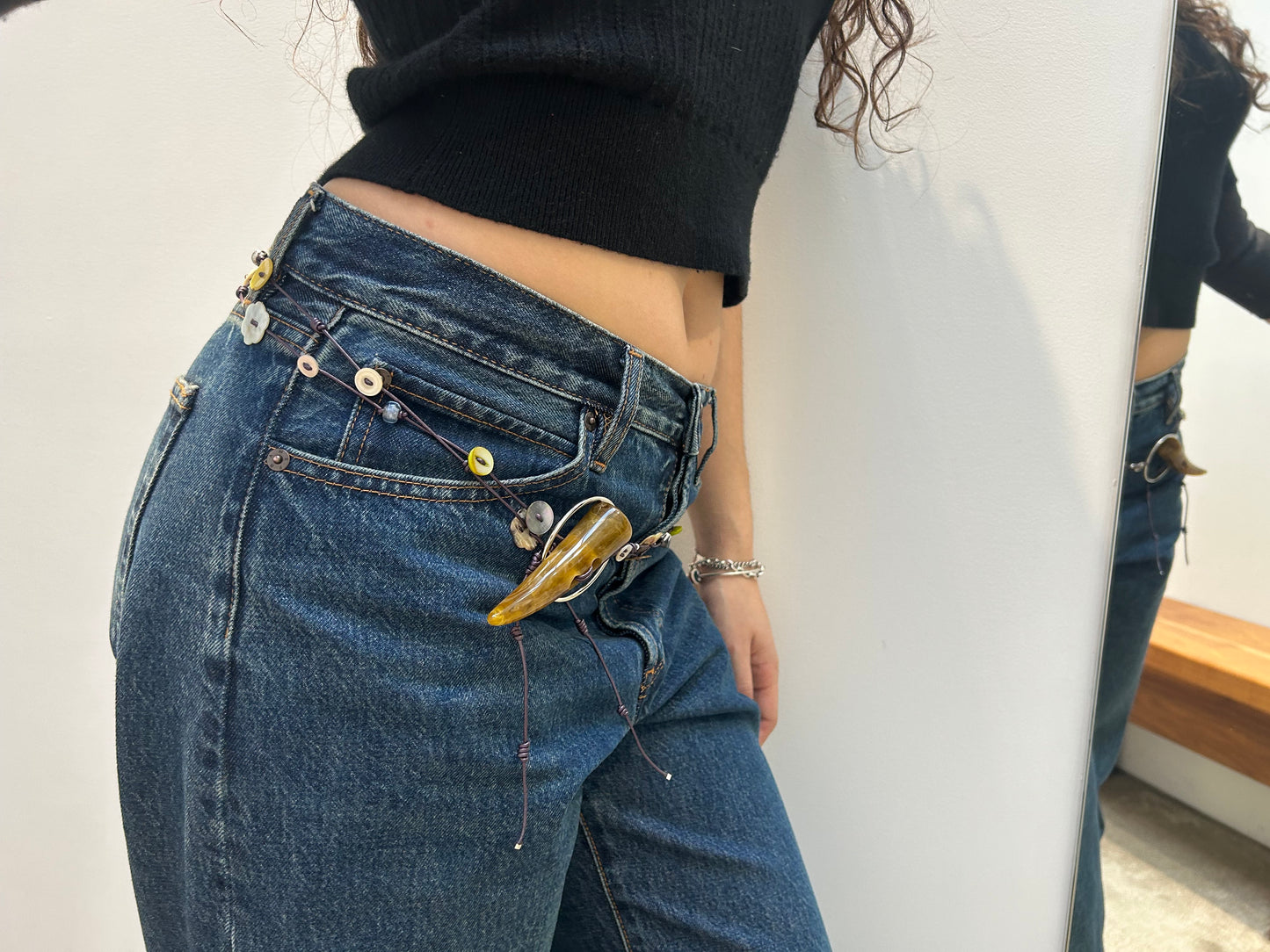 Bone Button Belt