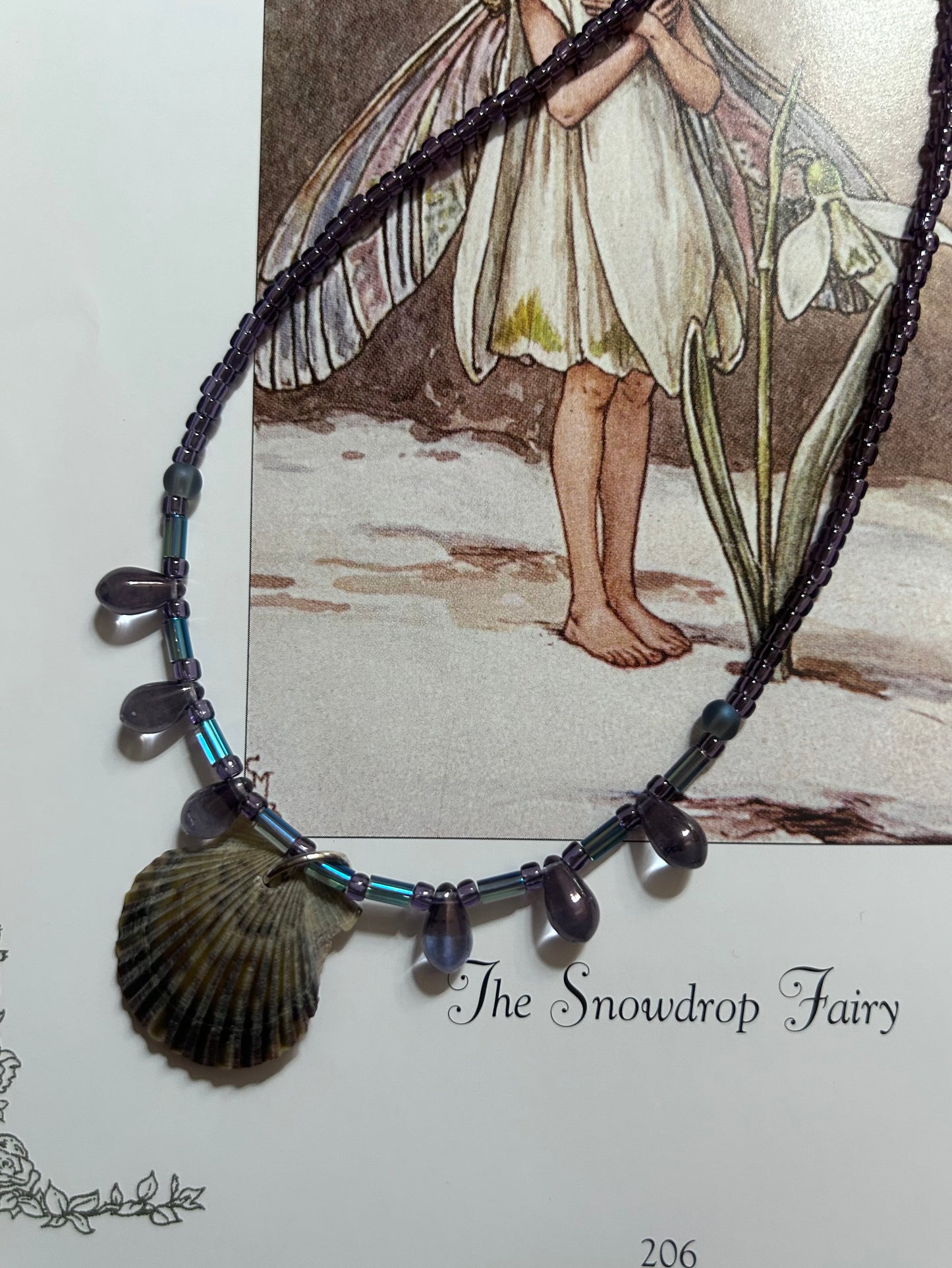 Glass Button Necklace