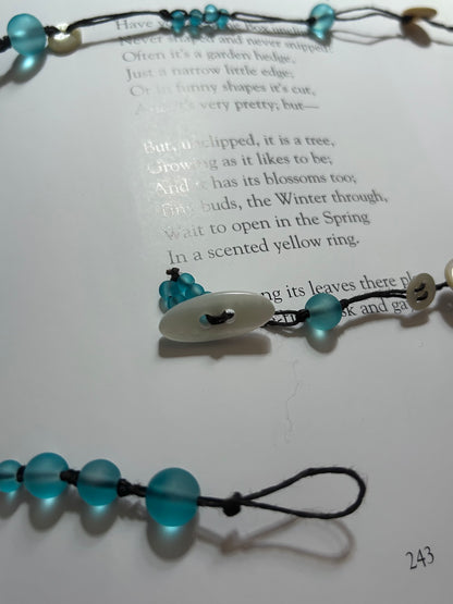 Teal Beaded Belt