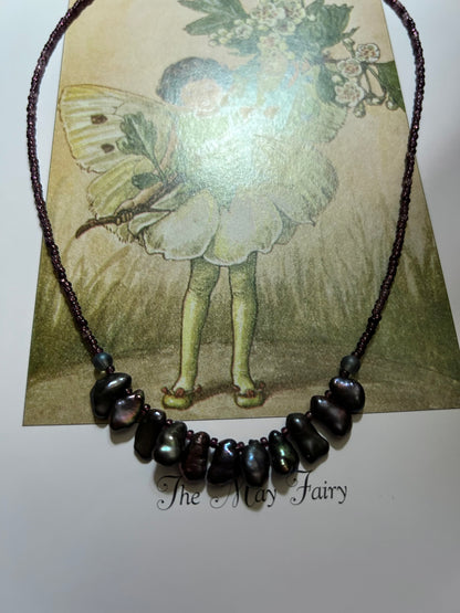 Plum Pearl necklace