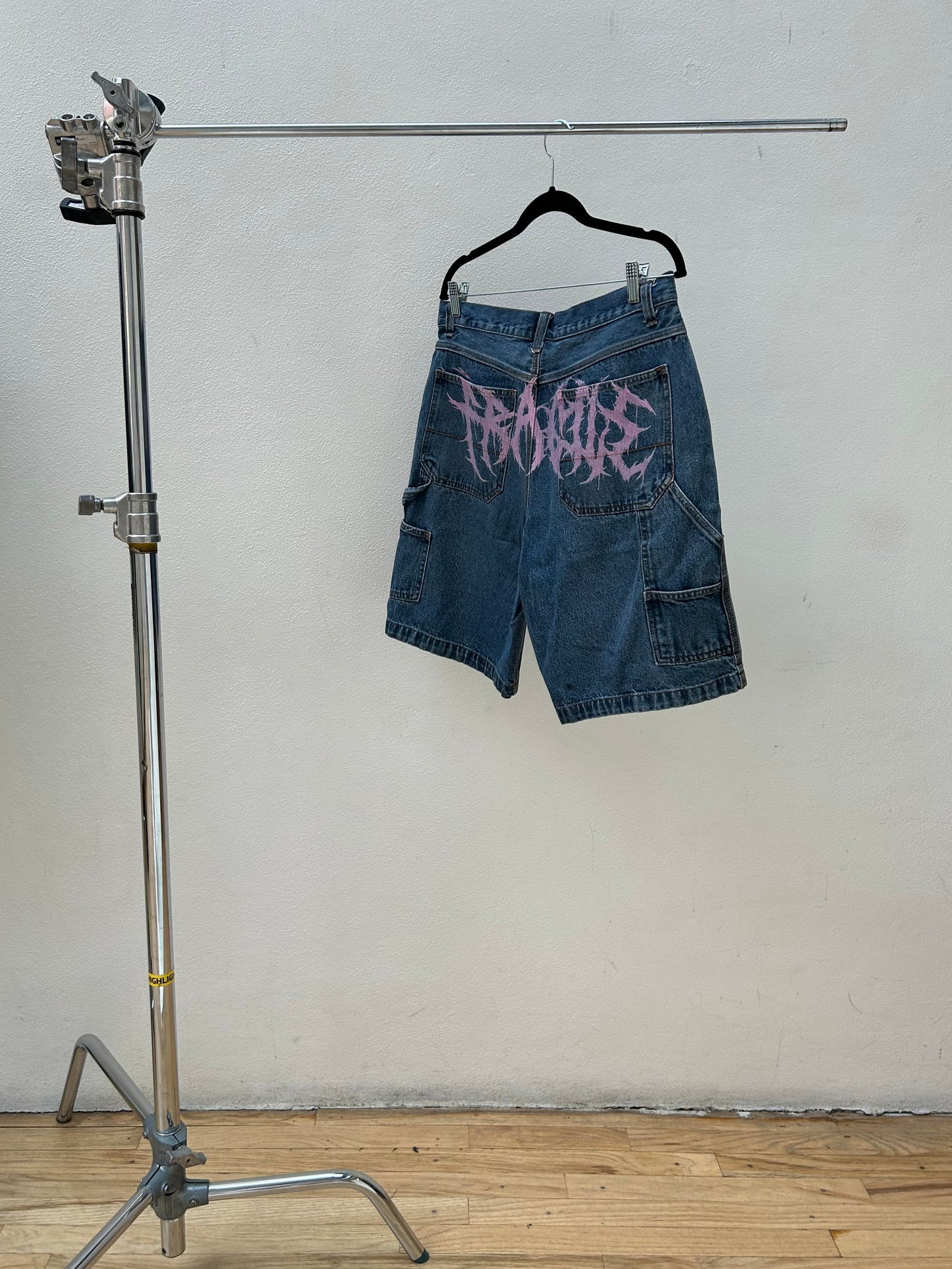 Fragile Denim Shorts