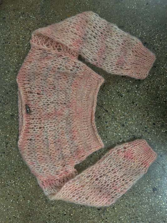 Peach fuzzy sweater