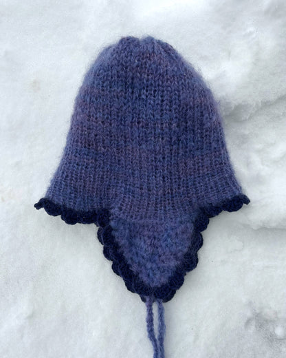 Reversible Tulip trapper beanie🪻