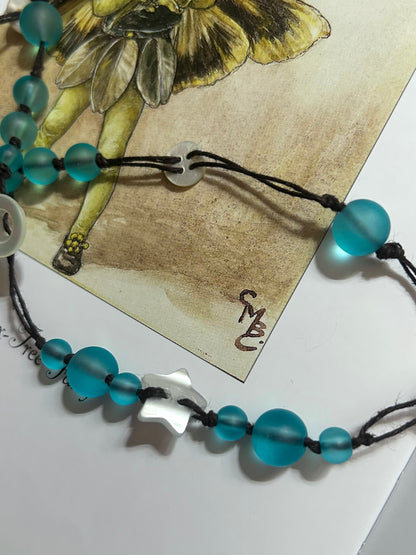 Teal Beaded Belt