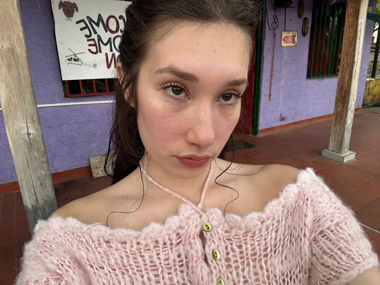 Pink Scallop Top