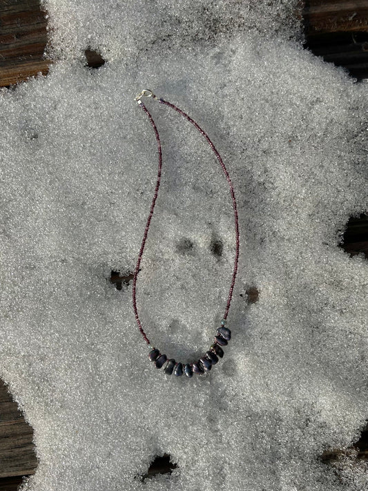 Plum Pearl necklace