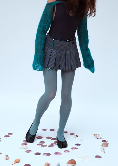 Teal Beaded Belt