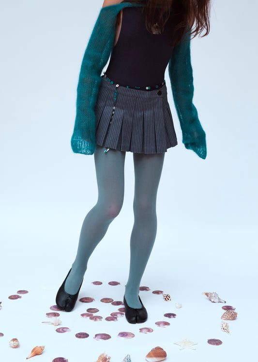 Teal Beaded Belt