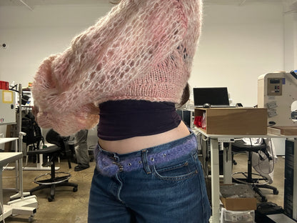 Lilac Brushed Belt