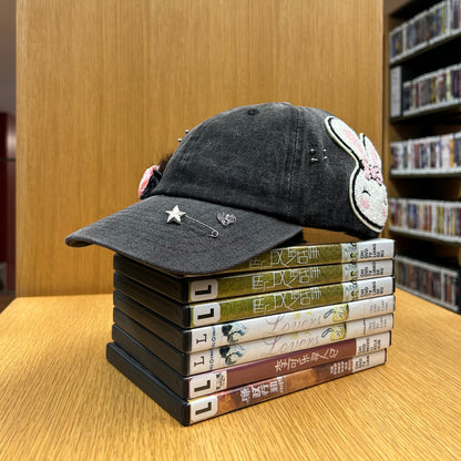 Mink Rose denim cap ૮꒰ ྀི >⸝⸝⸝< ྀི꒱ა