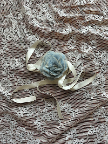 Mink Flower neck tie ꕤ