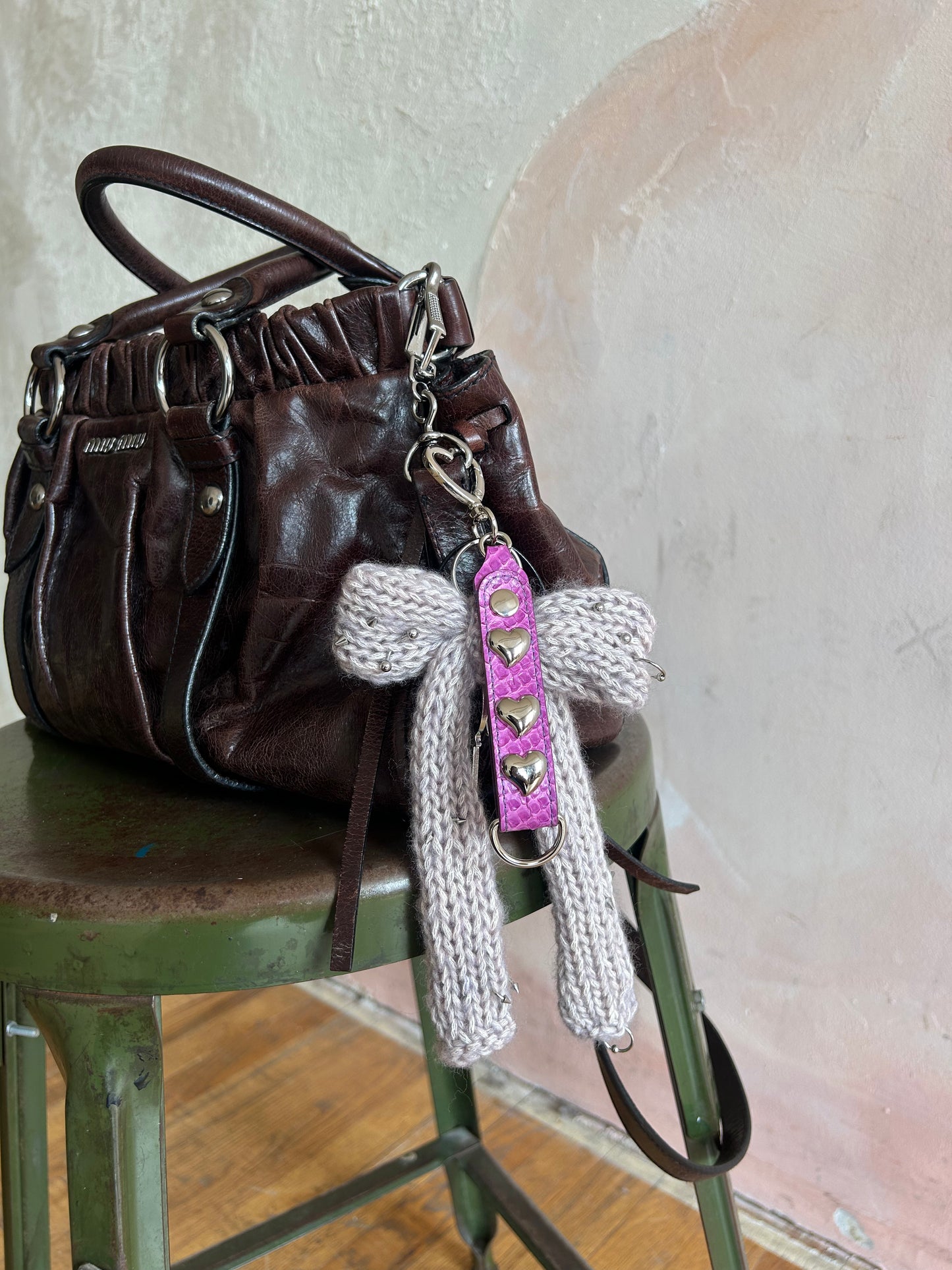 Studded Heart Key Chain