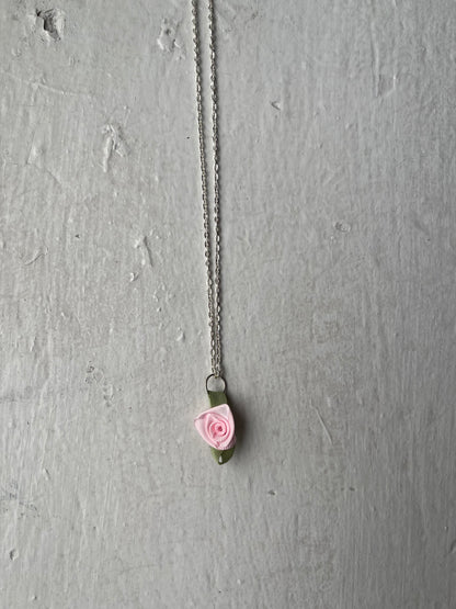 Pink Rose necklace