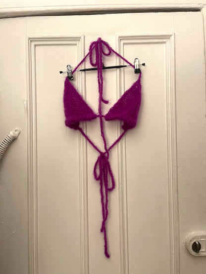 Magenta bikini top