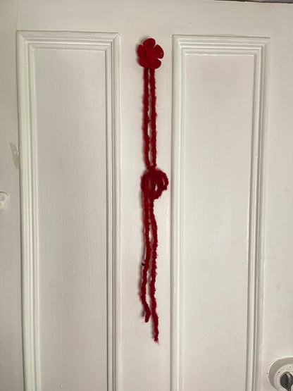 Red Flower Neck Tie ⋆˚✿˖°