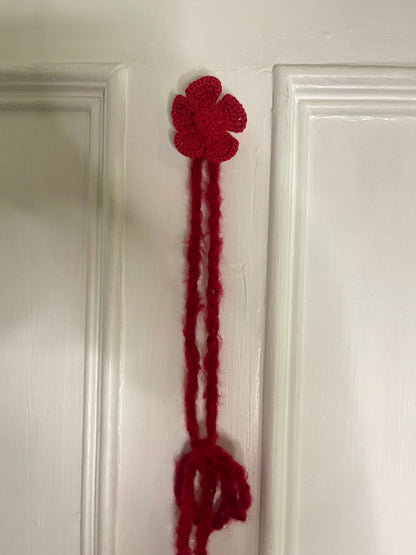 Red Flower Neck Tie ⋆˚✿˖°