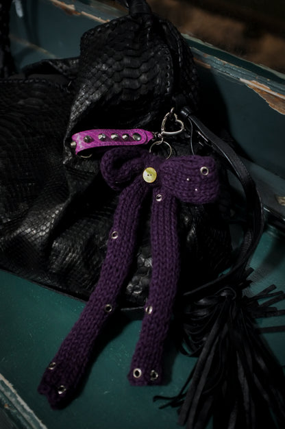 Studded Python Key Chain
