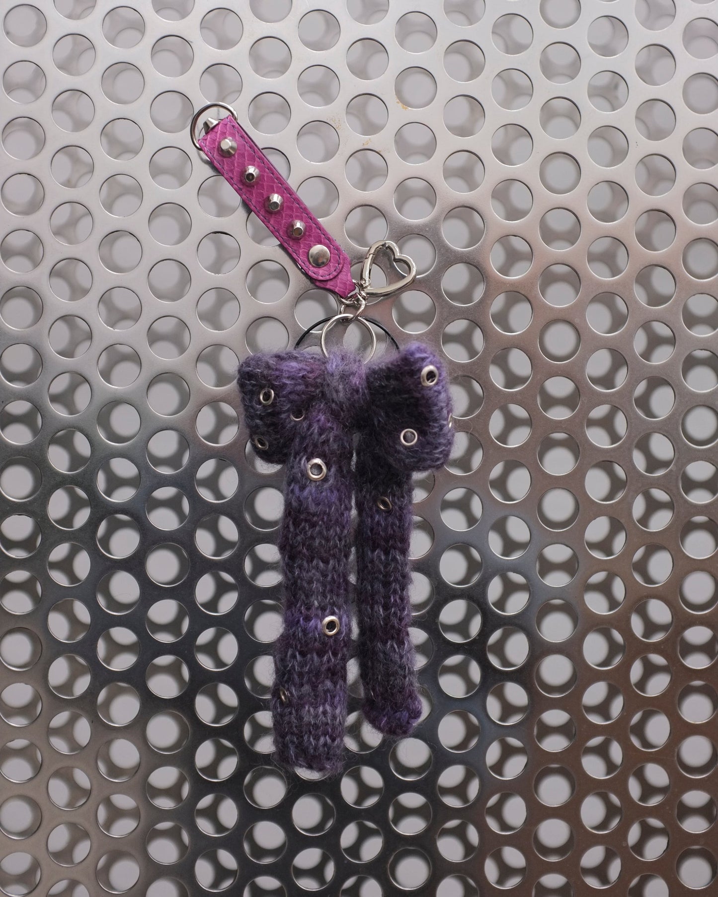 Studded Python Key Chain