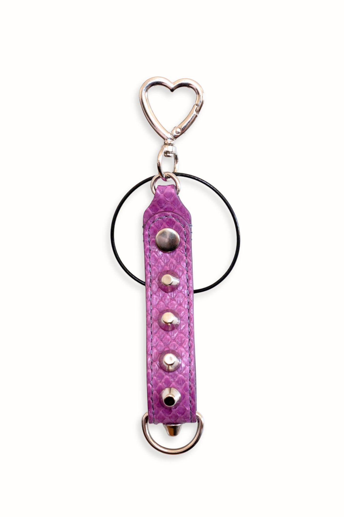 Studded Python Key Chain