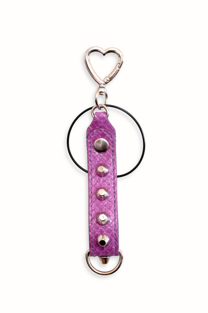 Studded Python Key Chain