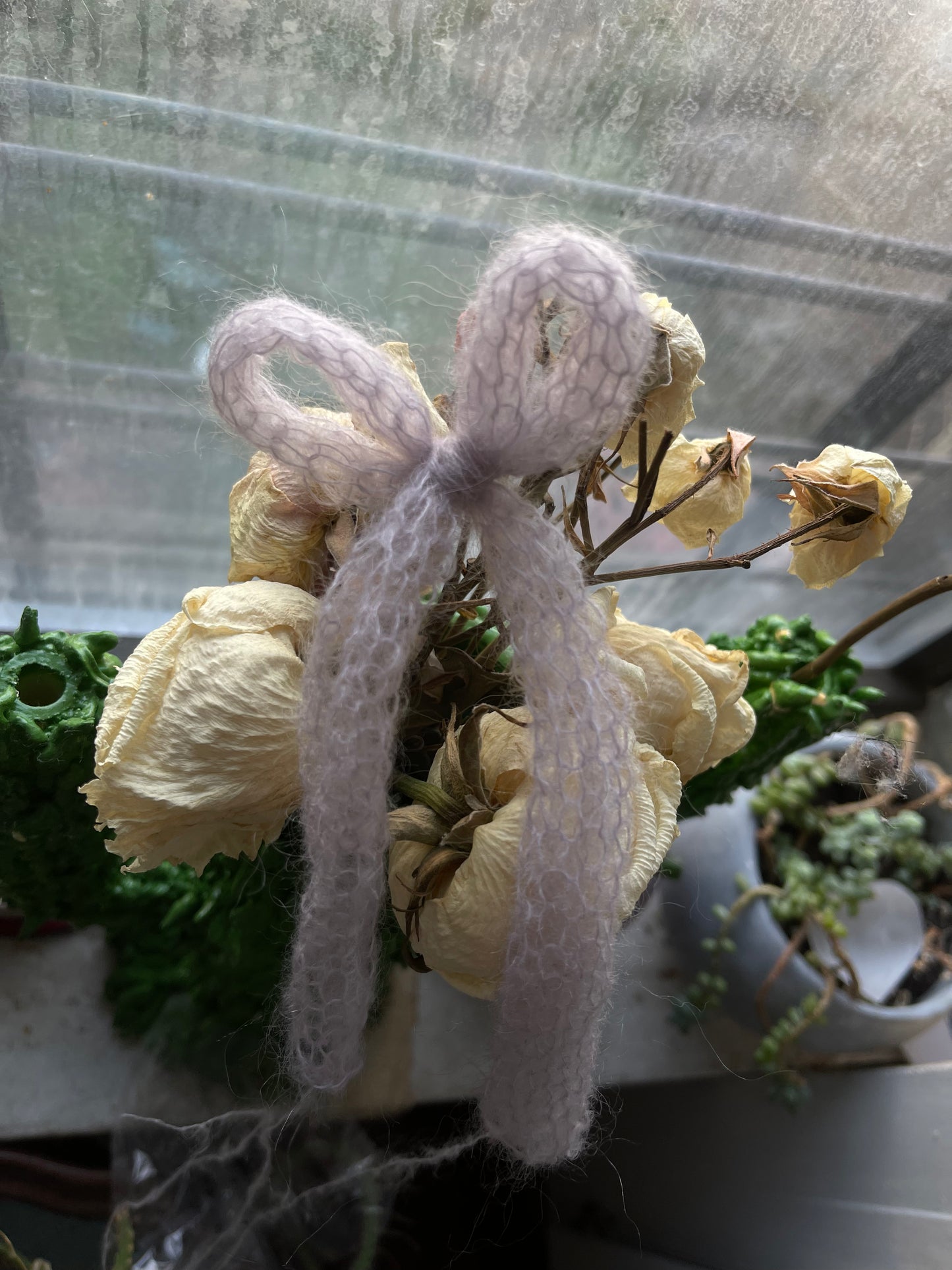 Pale Purple Mini Bow Pins