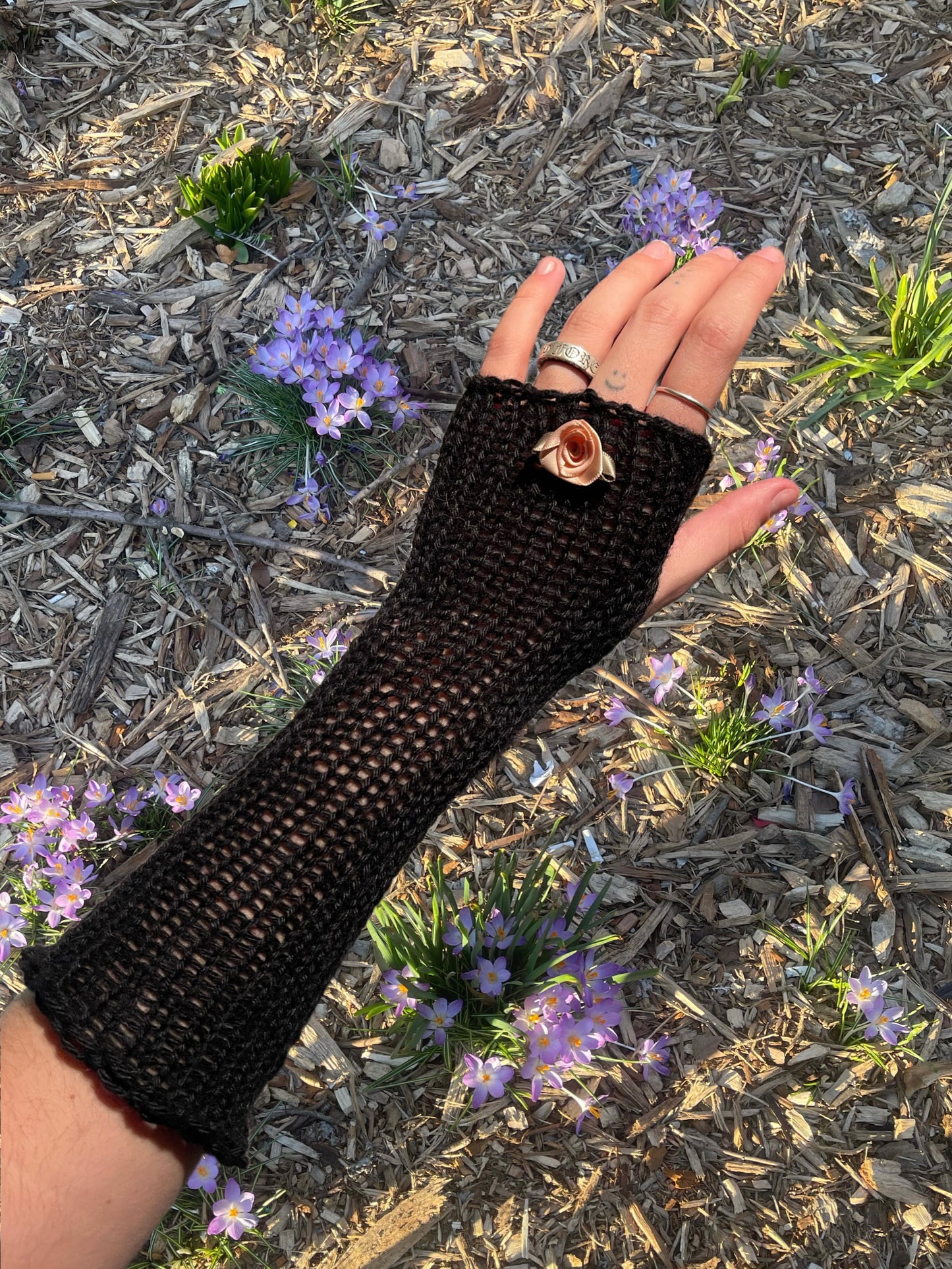 Rosette Wool Hand Warmers