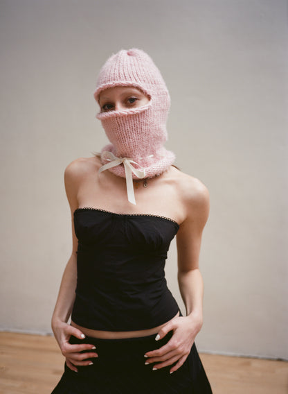 Pink Angel Hair Balaclava