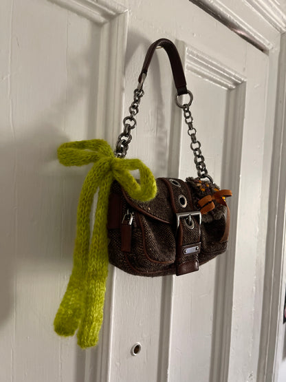 Moss Mohair Bows