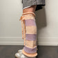 Peach and Lilac Leg Warmers